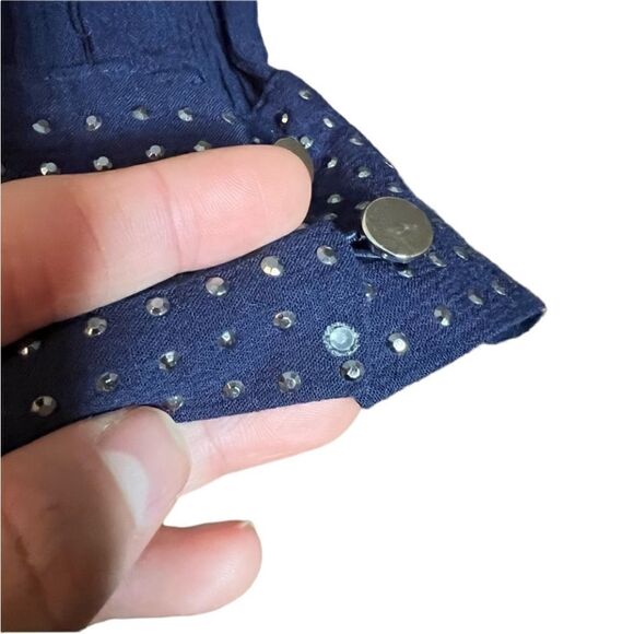 3 for $30! Jennifer Lopez navy shirt with embellishments - Picture 11 of 13